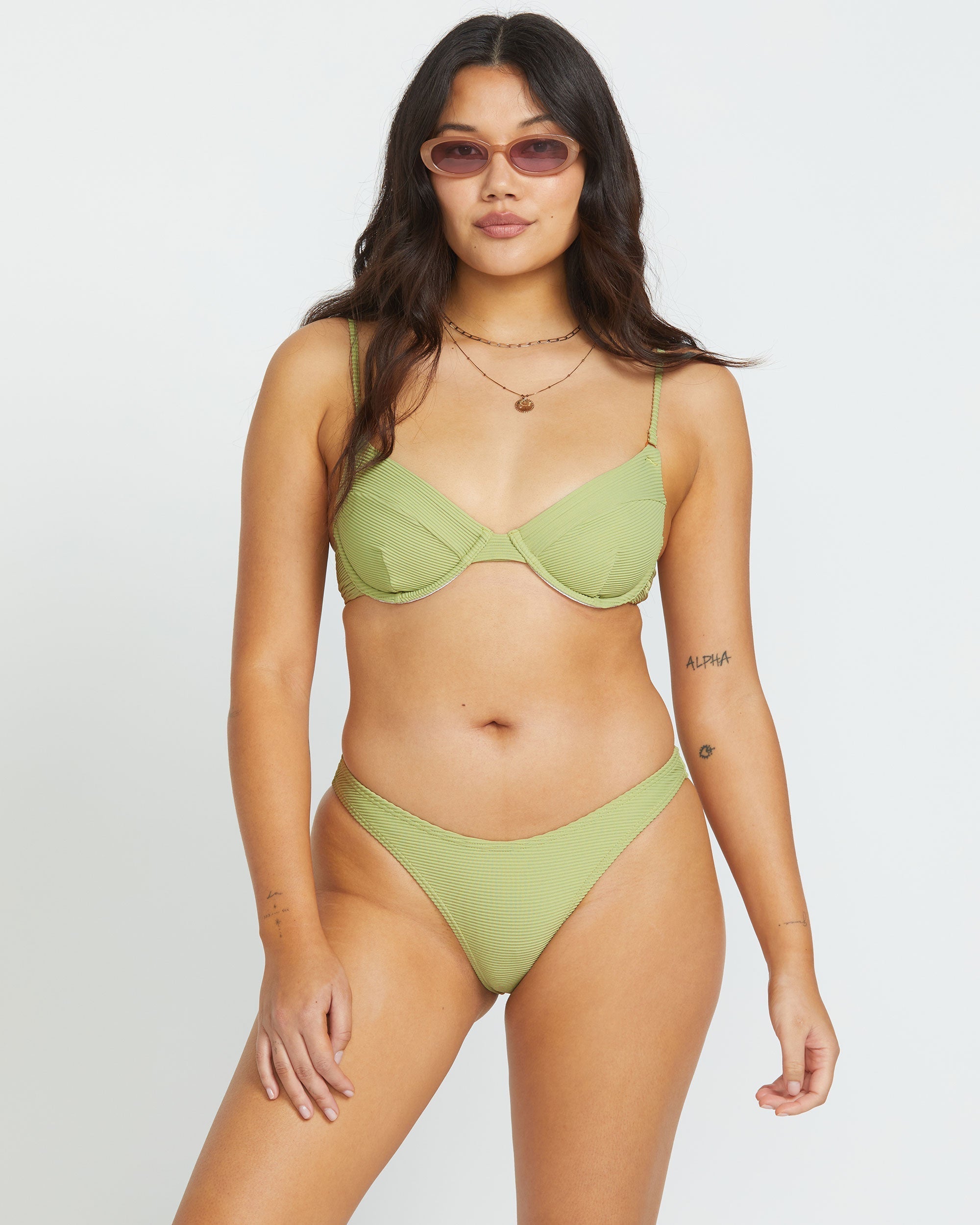 Tanlines Hike Bikini Bottom - Avocado - Image 3
