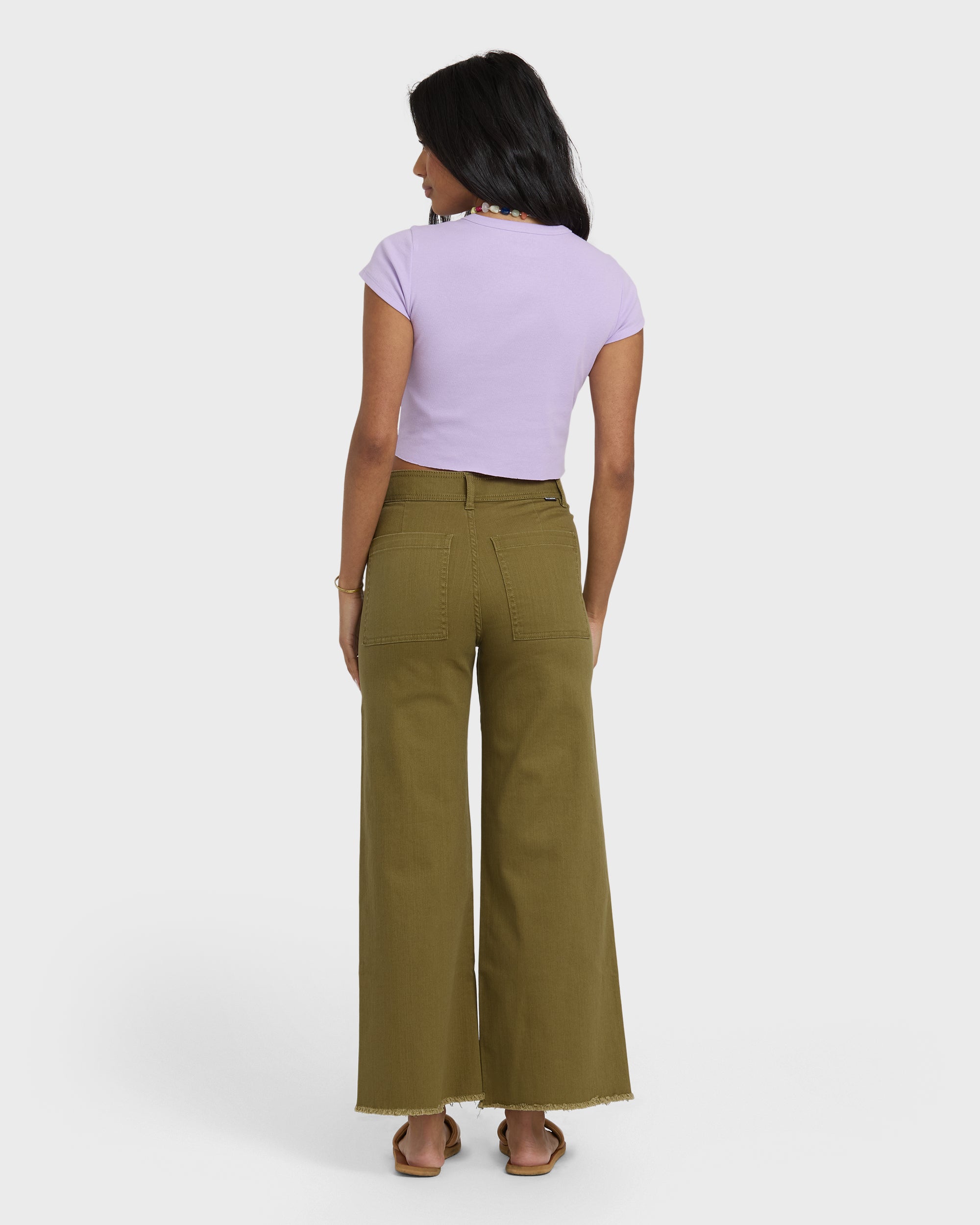 Free Fall High-Waist Pants - Martini Olive - Image 4
