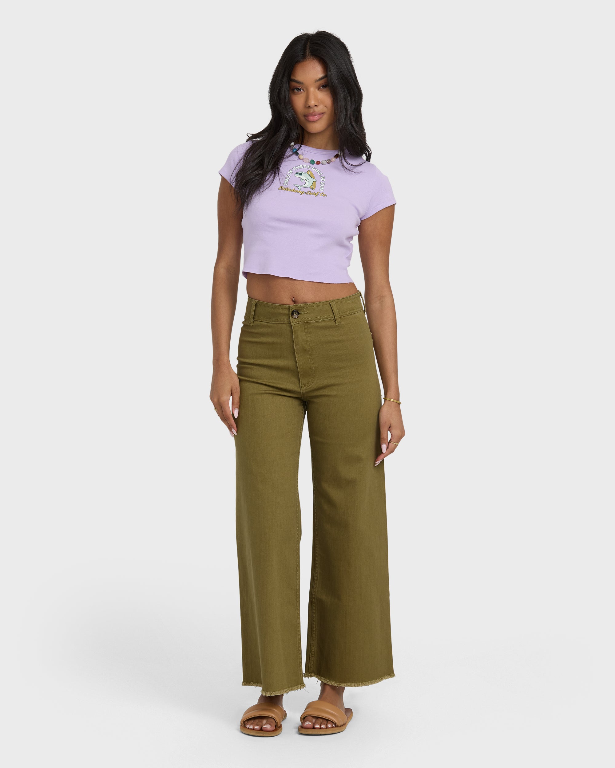 Free Fall High-Waist Pants - Martini Olive - Image 3