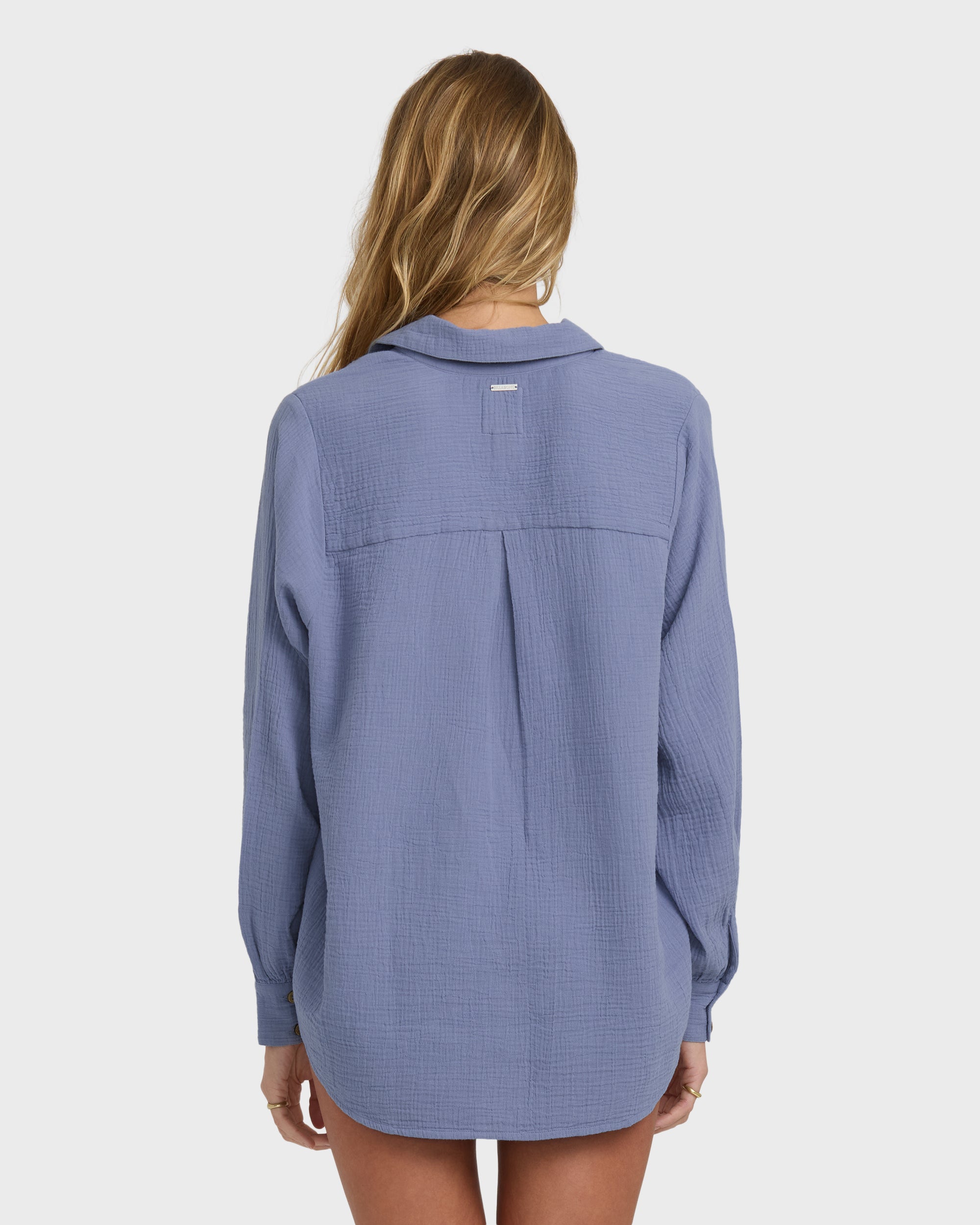 Sweet Swell Long Sleeve Shirt - Stone Blue - Image 4