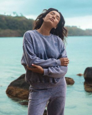 Saltwashed Kendal Crewneck Sweatshirt - Stone Blue