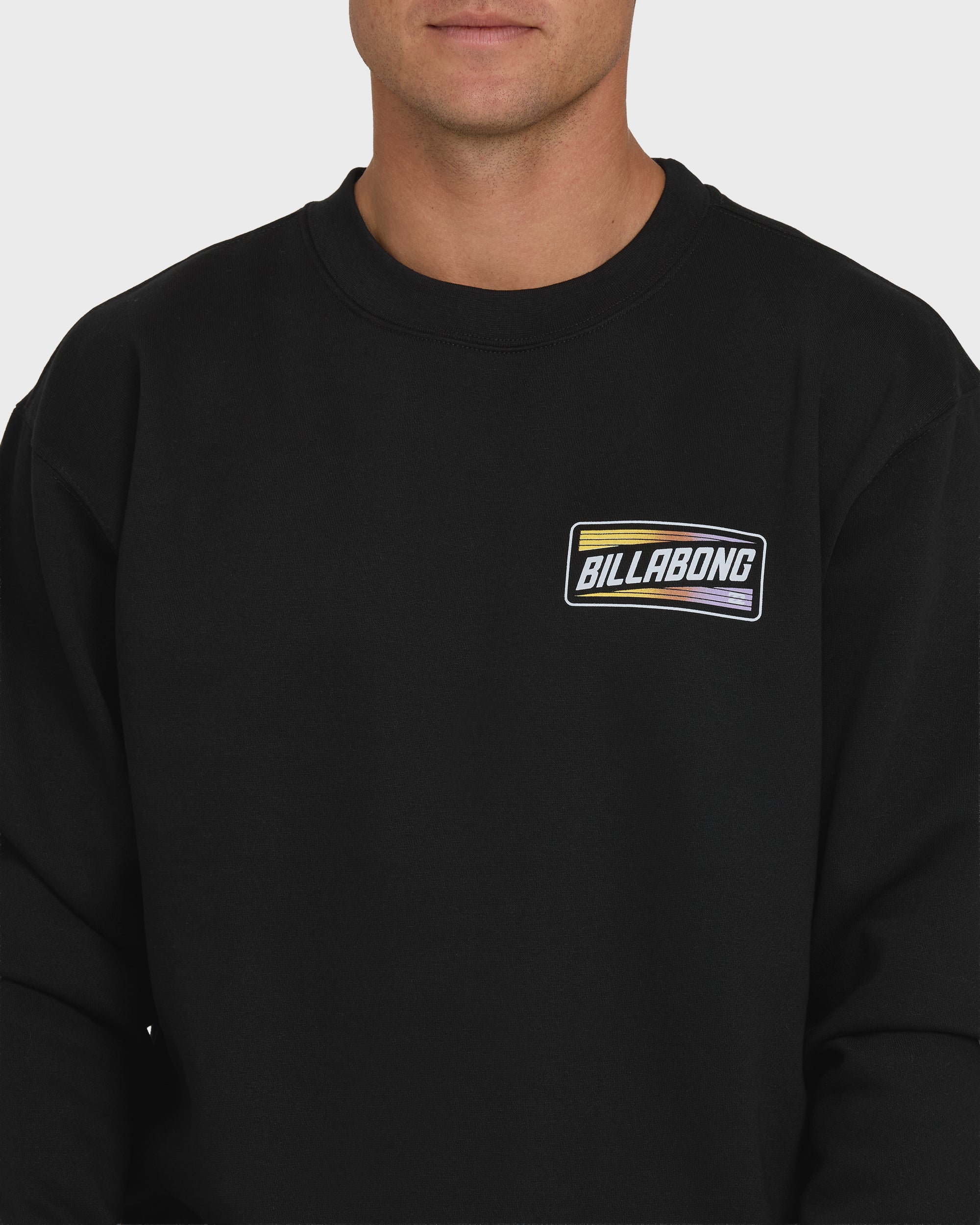 Walled Crewneck Sweatshirt - Black - Image 2
