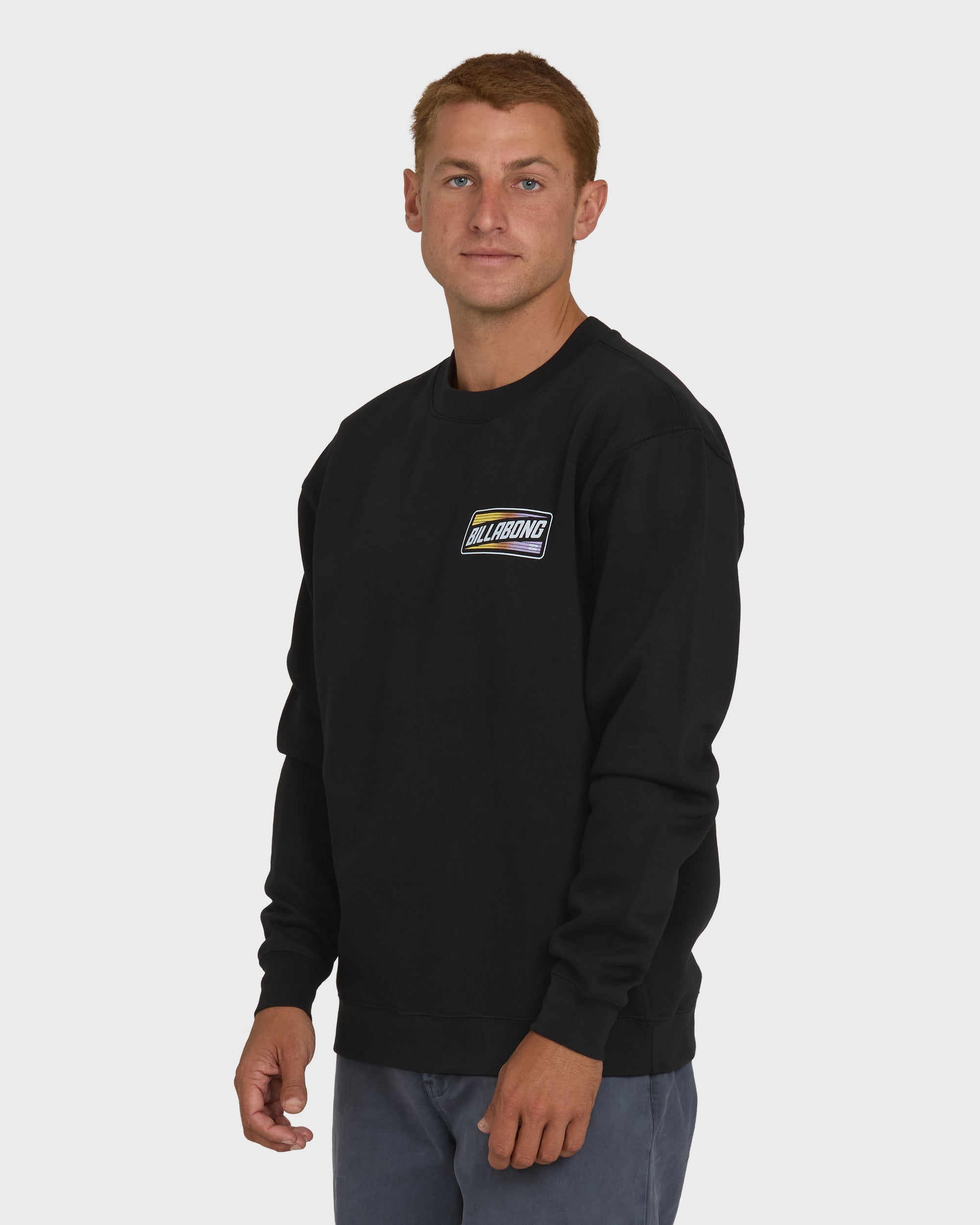 Walled Crewneck Sweatshirt - Black - Image 5